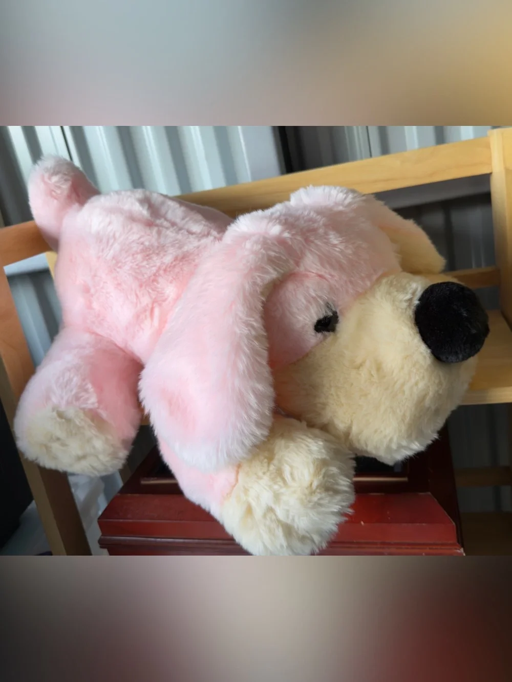 FAO Schwarz Penelope Pink Dog Plush 9” Puppy Pup Stuffed Animal Toy *No Tags